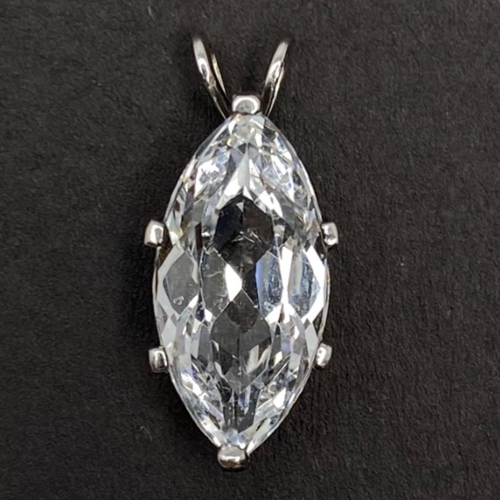 Marquise CZ Pendant in 925 Silver